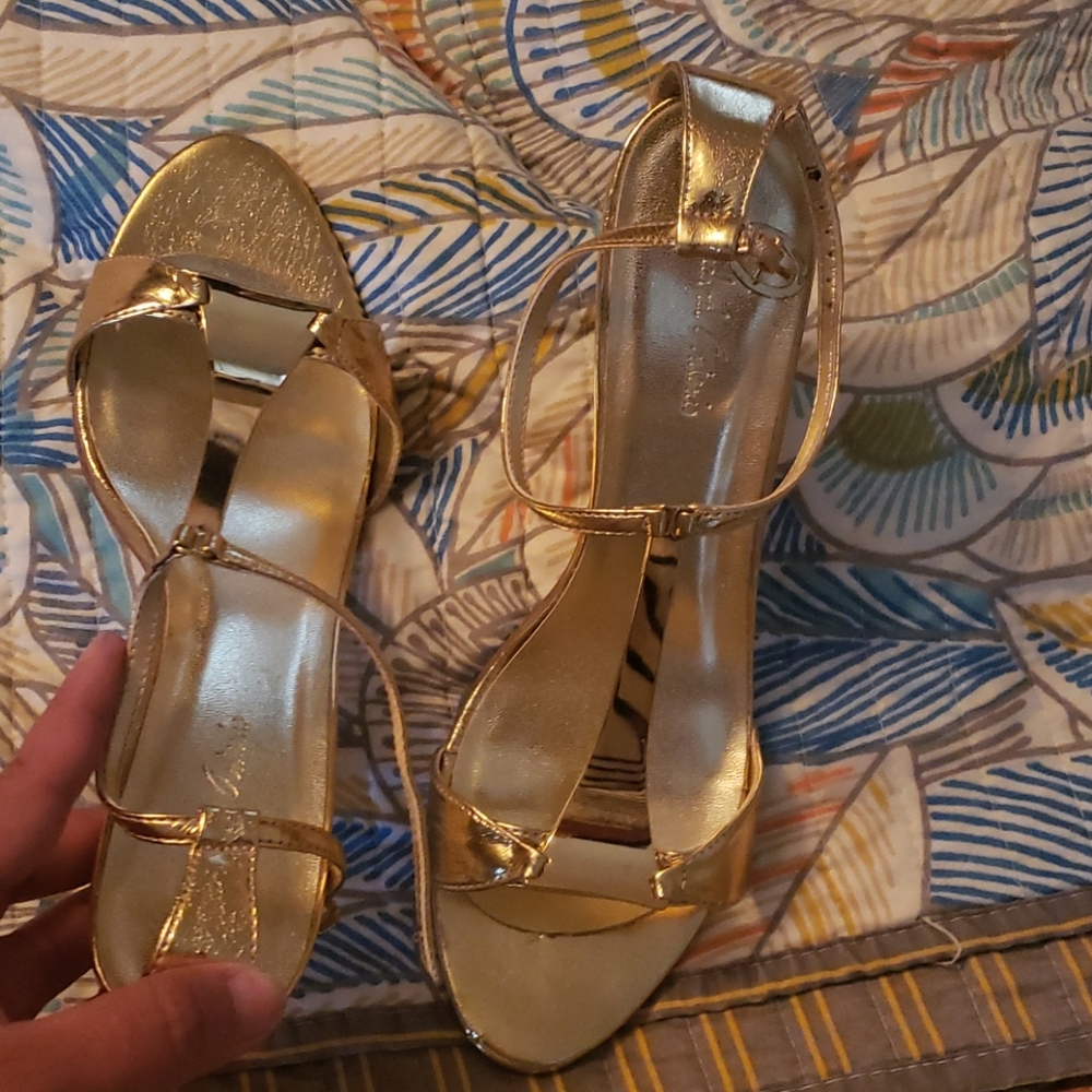 Gold heels